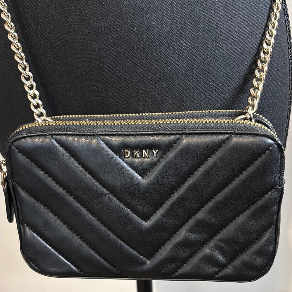 DKNY Black Quilted Crossbody Bag - Picture 2 of 8